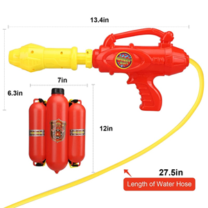 تفنگ اسباب بازی آب پاش کوله پشتی Water Guns مدل آتش نشانی 1010.13 FIRE HERO_اسباب بازی